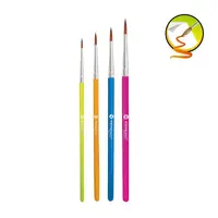 Pensule, 4buc/set, varf rotund, Keyroad Artist Brushes