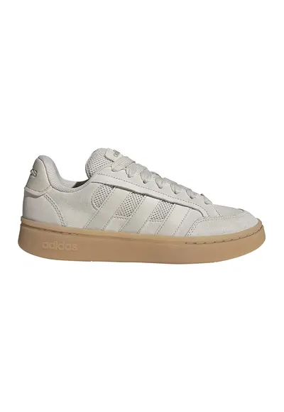 Pantofi sport Grand Court Alpha din piele intoarsa cu garnituri din piele ecologica - Gri