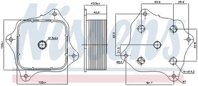 Radiator ulei termoflot potrivit HONDA CIVIC IX, CIVIC X, CR-V IV, HR-V 1.6D 02.13