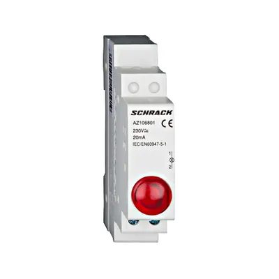 Lampa modulara simpla cu LED, AMPARO, rosu, 230V-AC