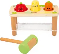 Joc de lemn pentru copii Janod - Loviți legumele