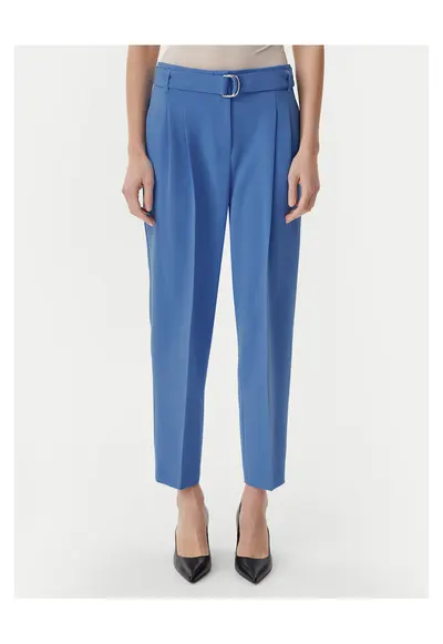Pantaloni eleganti pentru dama albastru - stofa