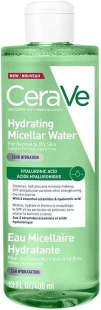 CeraVe Apă micelară hidratantă pentru piele normală până la uscată, 400 ml