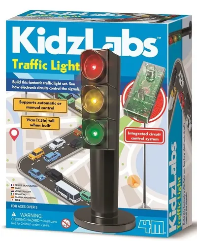 Jucărie de construcție 4M Kidz Labs - Semafor
