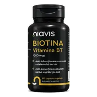 Biotina - Vitamina B7 1000mcg 60cps, Niavis