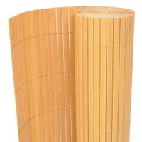 vidaXL Gard de grădină cu două fețe, galben, 90 x 500 cm, PVC