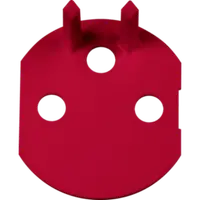 French Priza Accessory, For Dedicated Lines, With Front Tightening Terminals - Red - Chorus