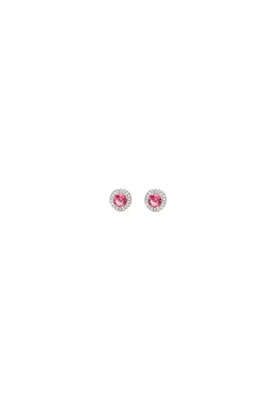 Cercei Argint Princess Fucsia