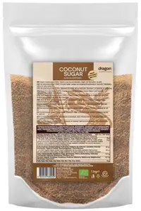 Zahăr de cocos organic, 1 kg, Dragon Superfoods