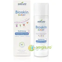 Gel de Dus Fata si Corp pentru Bebelusi si Copii cu Piele Uscata si Eczeme Bioskin Junior 200ml