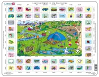Puzzle educațional Larsen din 70 piese - În sat