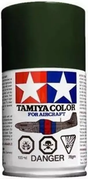 Vopsea spray Tamiya - AS-24 Dark Green (German Air), flat - Spray For Aircraft (100 ml) (TAM86524)