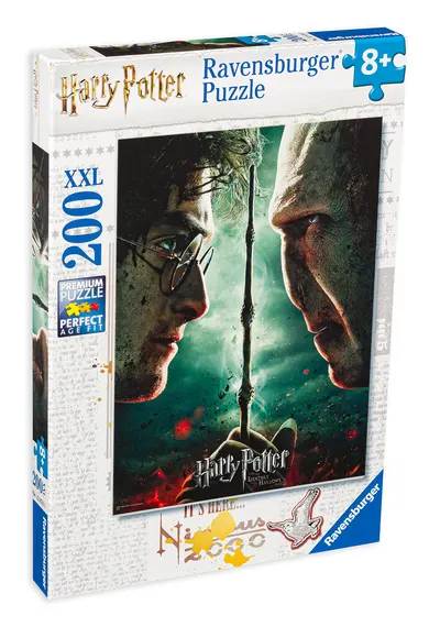 Puzzle Ravensburger din 200 XXL de piese - Harry Potter vs Voldemort