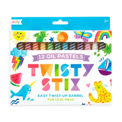 Creioane pictura cu ulei, Twisty Stix, set 12 culori