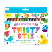 Creioane pictura cu ulei, Twisty Stix, set 12 culori