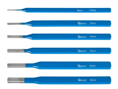 Set de burghie Geko - G38551, 6 bucăți, Cr-V, 1.5-8 mm