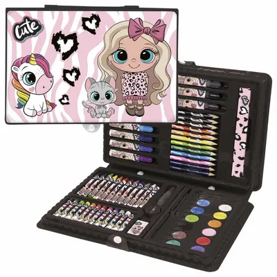 Set de pictură Derform Best Friends 10 - 71 piese