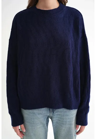 Pulover dama - Tricot - Albastru marin