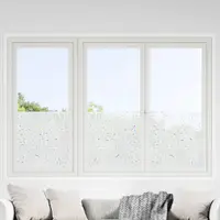 vidaXl Folie fereastră, 2 buc., mată, model floral, PVC