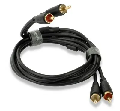 Cablu QED - Connect, Phono/Phono, 3 m, negru