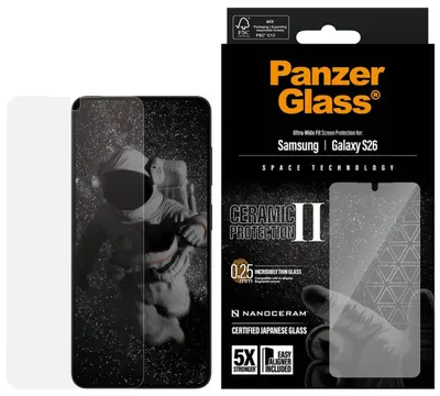 Protector de sticlă PanzerGlass – UWF Ceramic II, Galaxy S26