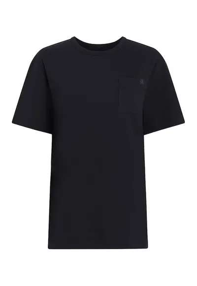 Tricou de pijama cu decolteu rotund - Negru