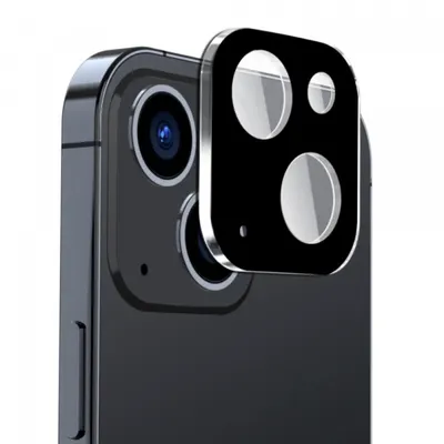 Folie de protectie Camera Spate Techsuit pentru Apple iPhone 15 Plus / 15, Sticla Securizata, Neagra