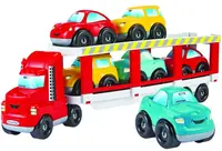 Jucarie Ecoiffier Abrick - Transportator auto pe platforma