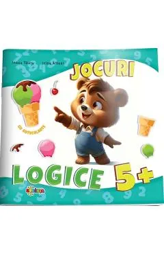 Jocuri logice cu autocolante 5 ani+