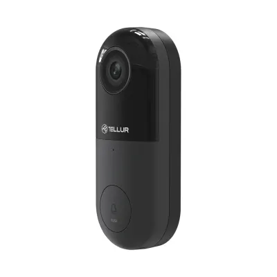 Videointerfon Tellur, Rezolutie 1080P, Infrarosu 130°, Wi-Fi, Slot microSD