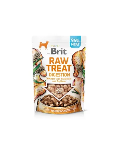 BRIT Raw Treat Freeze Dried Digestion 40 g recompensa liofilizata din pui cu probiotice pentru caini