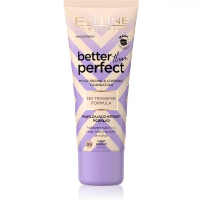 Eveline Cosmetics Better than Perfect acoperire make-up cu efect de hidratare culoare 0.5 Light Biscuit Neutral 30 ml