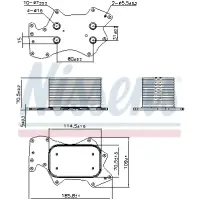 Radiator ulei, ulei motor NISSENS 90910