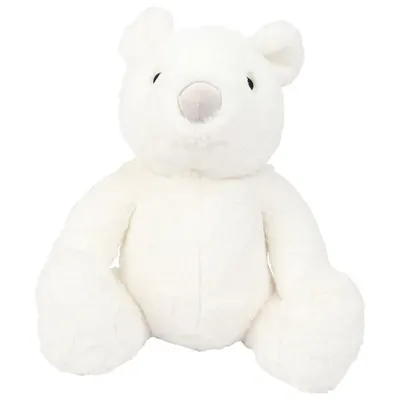 Jucărie textilă Widdop Bambino - Ursuleț alb, 31 cm
