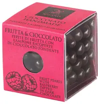 Bomboane cu ciocolata neagra si zmeura - Frutta & Cioccolato