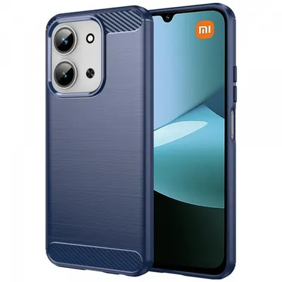 Husa pentru Xiaomi Redmi 15C 5G / 15C 4G, Techsuit, Carbon, Albastra