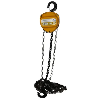 Palan macara manuala 1T/3m, lant 6mm Stager HS-C-1T