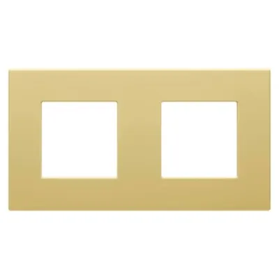 Placa Ornament Dahlia - in Technopolymer - 2 Modul Horizontal/vertical - Cream