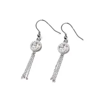 Cercei lungi argint 925, JW709, model elegant, placati cu rodiu
