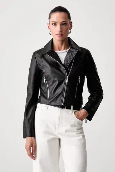 Armani Exchange geacă de piele pentru femei