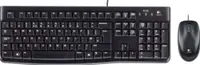 Set de mouse și tastatură Logitech - MK120, negru