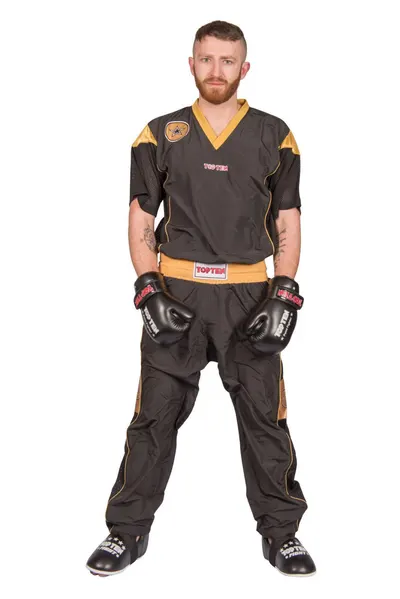 Uniformă Kickboxing „Star Edition”, aprobat WAKO, Top Ten, Negru-Galben, 190 cm