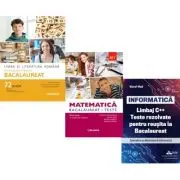 Pachet Bacalaureat 2026. Limba si literatura romana 72 teste complete, Matematica M1. Teste si INFORMATICA. Limbaj C++. Teste rezolvate Mate-Info