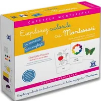 Explorez culorile cu Montessori. 163 de jetoane pentru dezvoltarea vocabularului și a creativității (în română și engleză) - Paperback - Charlotte Poussin, Maria Montessori