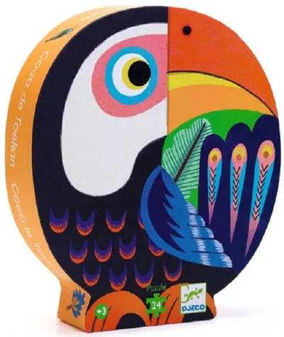 Puzzle din lemn Djeco - Tucanul Coco
