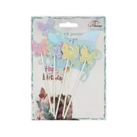 Cake Topper tort mesaj bleu Happy Birthday