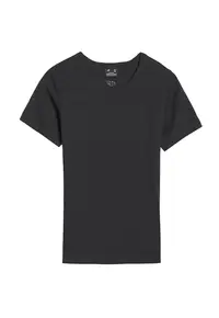 Tricou dama WSS25TTSHF1968-20S - 4F - Bumbac - Negru