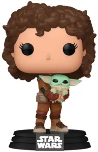 Figurină Funko POP! Television: The Mandalorian - Peli Motto with Grogu #665