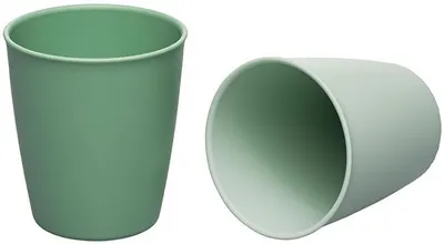 Set de 2 pahare de băut NIP Eat Green - Verde, 250 ml