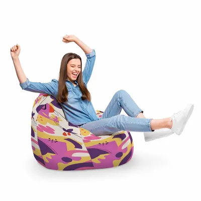 Fotoliu Puf Bean Bag tip Para XL Abstract Jungle Mov